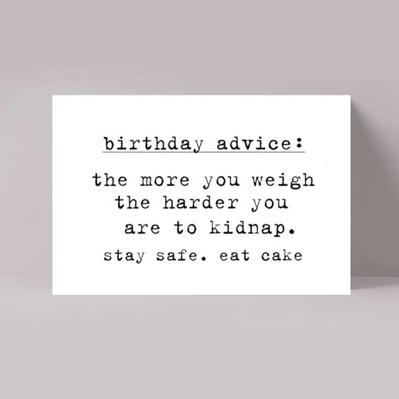 Birthday Card, Funny - 5" x 7" - Picture 3 of 5